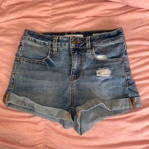 High Rise Jean Shorts